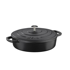 Product detail of KELA Pekáč s poklicí litinový CALIDO 28 cm černá KL-12468