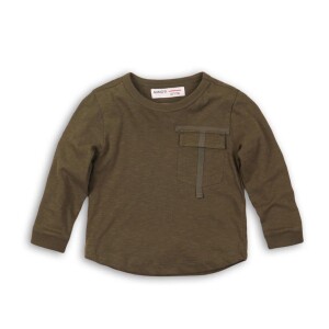 Product detail of Tričko chlapecké s dlouhým rukávem, Minoti, RANGER 5, khaki - 68/80 | 6-12m
