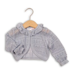 Product detail of Svetr dívčí bolerko, Minoti, PRAIRIE 2, šedá - 80/86 | 12-18m