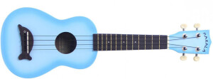 Product detail of KALA Makala MK-SD Dolphin Soprano Ukulele Light Blue Burst