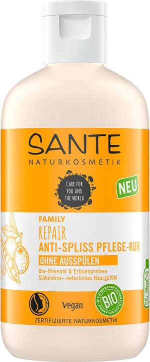 Product detail of Sante Family regenerační maska na roztřepené konečky Olivový olej & hráškový protein 200 ml