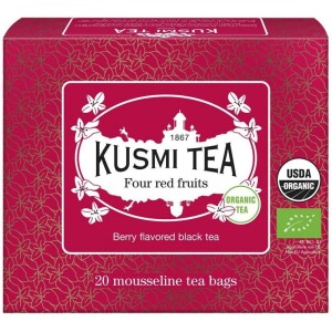 Product detail of Černý čaj FOUR RED FRUITS, 20 mušelínových sáčků, Kusmi Tea