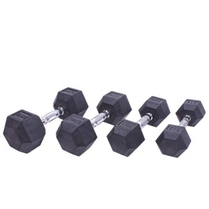 Product detail of Sada jednoručních činek Sportago Hexagon - 5 + 7,5 + 10 + 12,5 kg