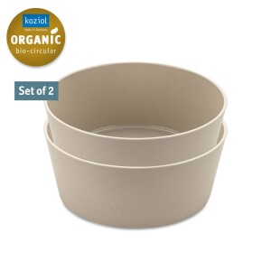 Product detail of Miska CONNECT 400 ml, sada 2 ks, přírodní pouštní písek, Koziol