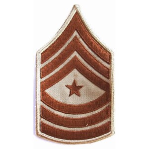 Product detail of Nášivka: Hodnost US ARMY rukávová Sergeant Major béžová | hnědá