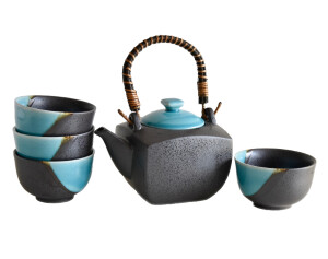 Product detail of Čajová souprava METALLIC BLUE, sada 5 ks, MIJ