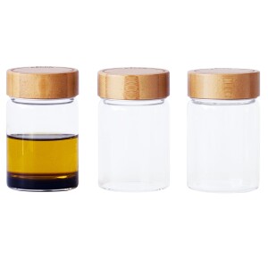 Product detail of Dóza na potraviny PKV-030 75 ml, sada 3 ks, sklo / bambus, Pebbly