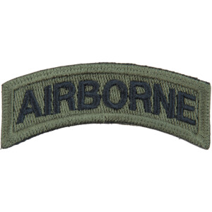 Product detail of Nášivka: AIRBORNE - oblouček olivová | černá