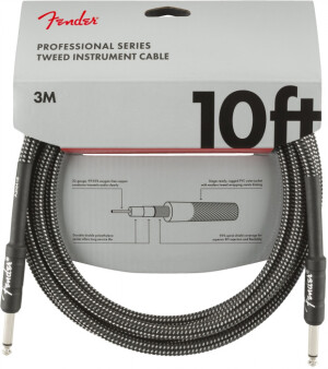 Product detail of Fender Professional Series 10 Instrument Cable Gray Tweed
