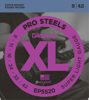 Product detail of D'Addario EPS520 Pro Steels Regular Light - .009 - .042