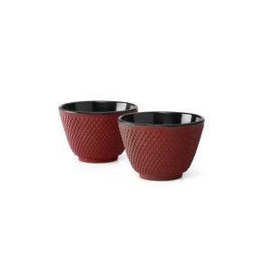 Product detail of Hrnek na čaj XILIN, sada 2 ks, červená, litina, Bredemeijer
