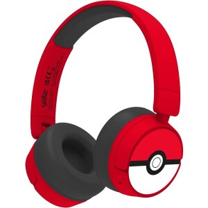 Product detail of OTL bezdrátová sluchátka dětská s motivem PokéBall červená