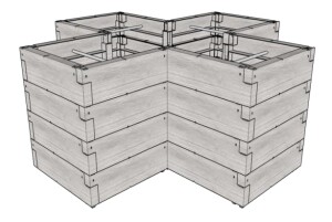 Product detail of Vyvýšený záhon JUWEL TIMBER ERGOLINE CROSS LG3249