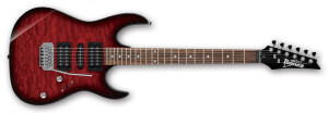 Product detail of Ibanez GRX70QA Transparent Red Burst