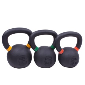 Product detail of Sada powdercoated kettlebellu Sportago Ironside - 10 + 12 + 16 kg