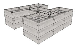 Product detail of Vyvýšený záhon JUWEL TIMBER ERGOLINE H LG3133