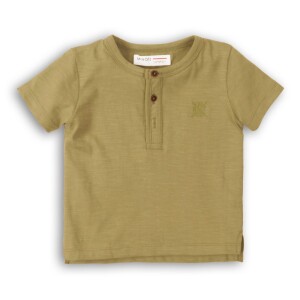 Product detail of Tričko chlapecké s krátkým rukávem, Minoti, 1HENLEY 6, khaki - 152/158 | 12/13let