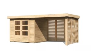 Product detail of Dřevěný domek KARIBU ASKOLA 3 + přístavek 280 cm (9175) natur LG3182