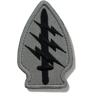 Product detail of Nášivka: SPECIAL FORCES - znak [ssz] šedá | černá