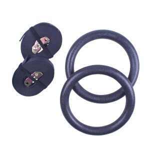 Product detail of Závěsné ABS gymnastické kruhy Sportago, černé