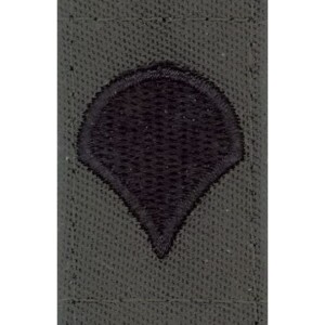 Product detail of Nášivka: Hodnost US ARMY límcová Specialist olivová | černá