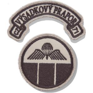 Product detail of Nášivka: 71. výsadkový prapor [kulatá s obloučkem] [ssz] béžová | hnědá