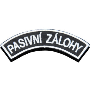 Product detail of Nášivka: PASIVNÍ ZÁLOHY [ssz] černá | bílá