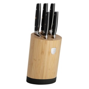 Product detail of BERLINGERHAUS Sada nožů se stojanem BAMBOO 6 ks Matte Black Collection BH-3136