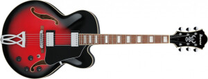 Product detail of Ibanez AF75-TRS - Transparent Red Burst