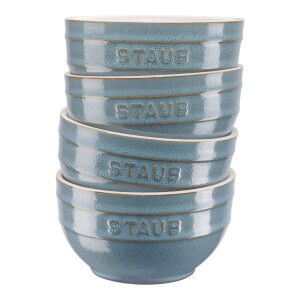 Product detail of Jídelní miska 700 ml, sada 4 ks, tyrkysová, keramika, Staub