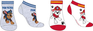 Product detail of Paw Patrol - Tlapková patrola -Licence Chlapecké kotníkové ponožky - Paw Patrol 52342118, bílá / šedá Barva: Mix barev, Velikost: 23-26