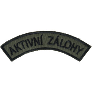 Product detail of Nášivka: AKTIVNÍ ZÁLOHY [ssz] olivová | černá