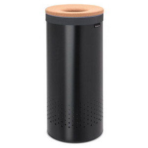 Product detail of Koš na prádlo 35 l, s korkovým víkem, černá, Brabantia