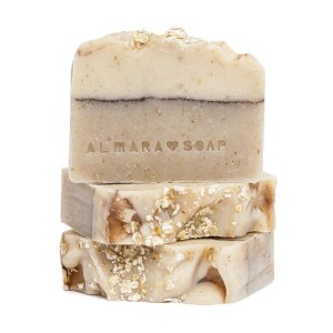 Product detail of Tuhé mýdlo na suchou a přecitlivělou pleť Ovesný koláč Almara Soap 90 g