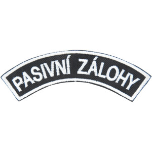 Product detail of Nášivka: PASIVNÍ ZÁLOHY [bsz] černá | bílá