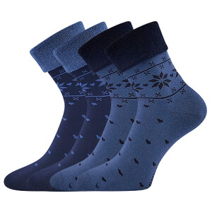 Product detail of Dámské ponožky Lonka - Frotana, tmavě modrá/ modrá Barva: Modrá, Velikost: 39-42