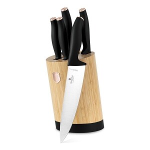 Product detail of BERLINGERHAUS Sada nožů se stojanem BAMBOO 6 ks nerez Black Rose Collection BH-2752