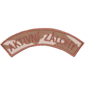 Product detail of Nášivka: AKTIVNÍ ZÁLOHY [bsz] vz. 95 béžový | hnědá