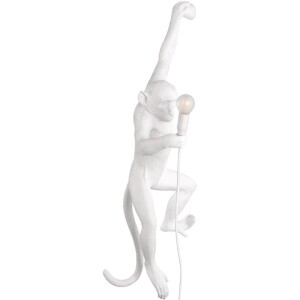 Product detail of Nástěnné dekorační světlo  MONKEY HANGING LEFT HAND 76,5 cm, bílá, Seletti