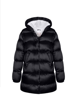 Product detail of Kabát dívčí nylonový Puffa podšitý microfleecem, Minoti, 12COAT 2, černá - 98/104 | 3/4let