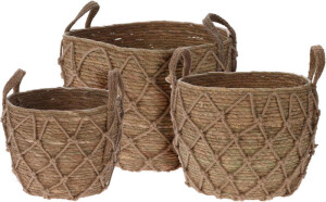 Product detail of PROGARDEN Obal na květináč sada 3 ks pletený ROPE KO-KR2002350