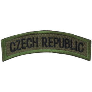 Product detail of Nášivka: CZECH REPUBLIC [oblouková] [bsz] olivová | černá