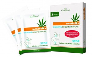 Product detail of Cannaderm Mentholka CHLADIVÁ KONOPNÁ NÁPLAST 3 ks