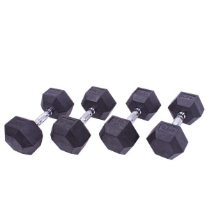 Product detail of Sada jednoručních činek Sportago Hexagon - 12,5 + 15 + 17,5 + 20 kg