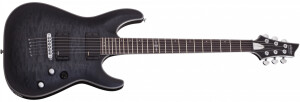 Product detail of Schecter C-1 Platinum See-Thru Black Satin