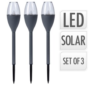 Product detail of PROGARDEN Lampa solární zahradní sada 3 ks 38 cm KO-DX9200040