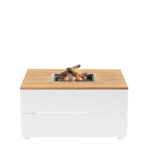 Product detail of COSI Stůl s plynovým ohništěm cosipure 100 bílý rám / deska teak