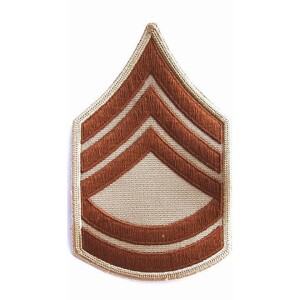 Product detail of Nášivka: Hodnost US ARMY rukávová Sergeant First Class béžová | hnědá