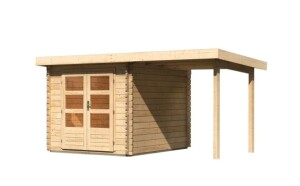 Product detail of Dřevěný domek KARIBU BASTRUP 4 + přístavek 200 cm (78672) natur LG2856