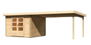 Product detail of Dřevěný domek KARIBU BASTRUP 5 + přístavek 400 cm (73991) natur LG2916